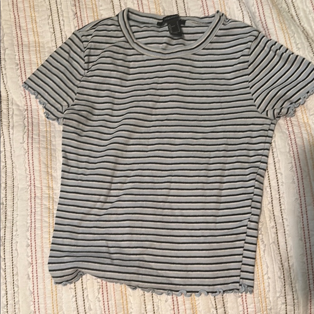 Striped Blue Women's Top